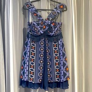 BCBG Max Azria - Cocktail dress with fringe details. New w/ Tag.